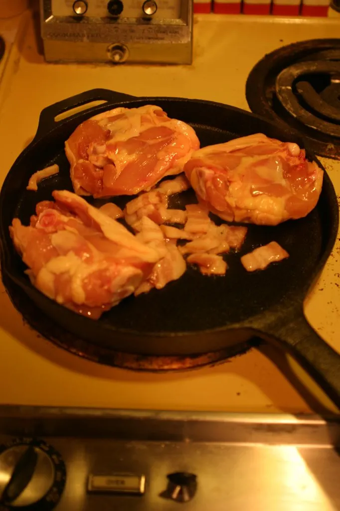 Bone-in chicken thighs